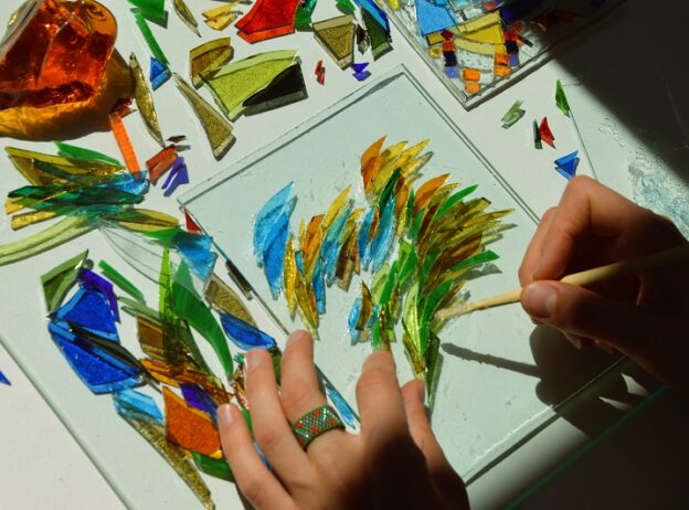 vitražo mozaikos dirbtuvės